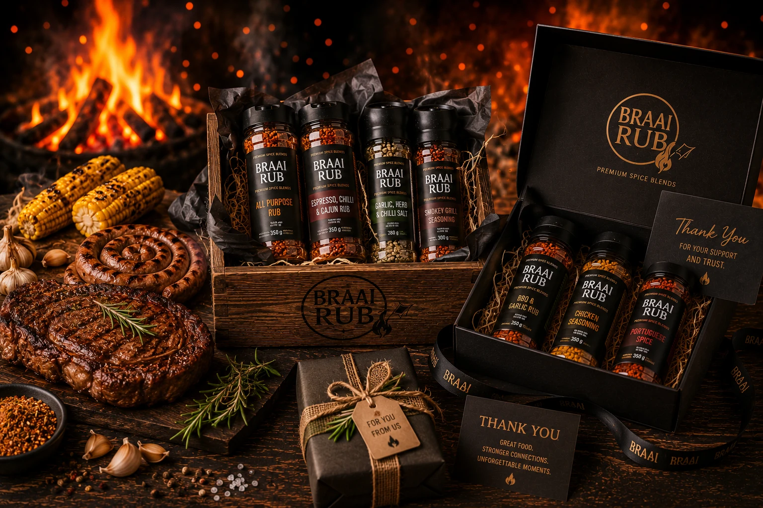 Premium Braai Rub corporate gift selection